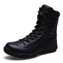 Novo Design Genuine Couro Militar Combat Boots Polícia Tactical Boots (31004)